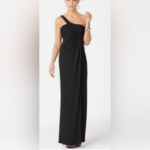 BCBGMaxAzria Chic Black One-Shoulder Gown